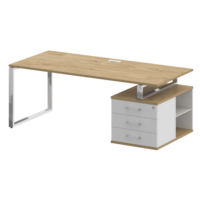 Стол руководителя с опорной тумбой , правый SHIFT SK.SRT-200 (R) 2000*904*753